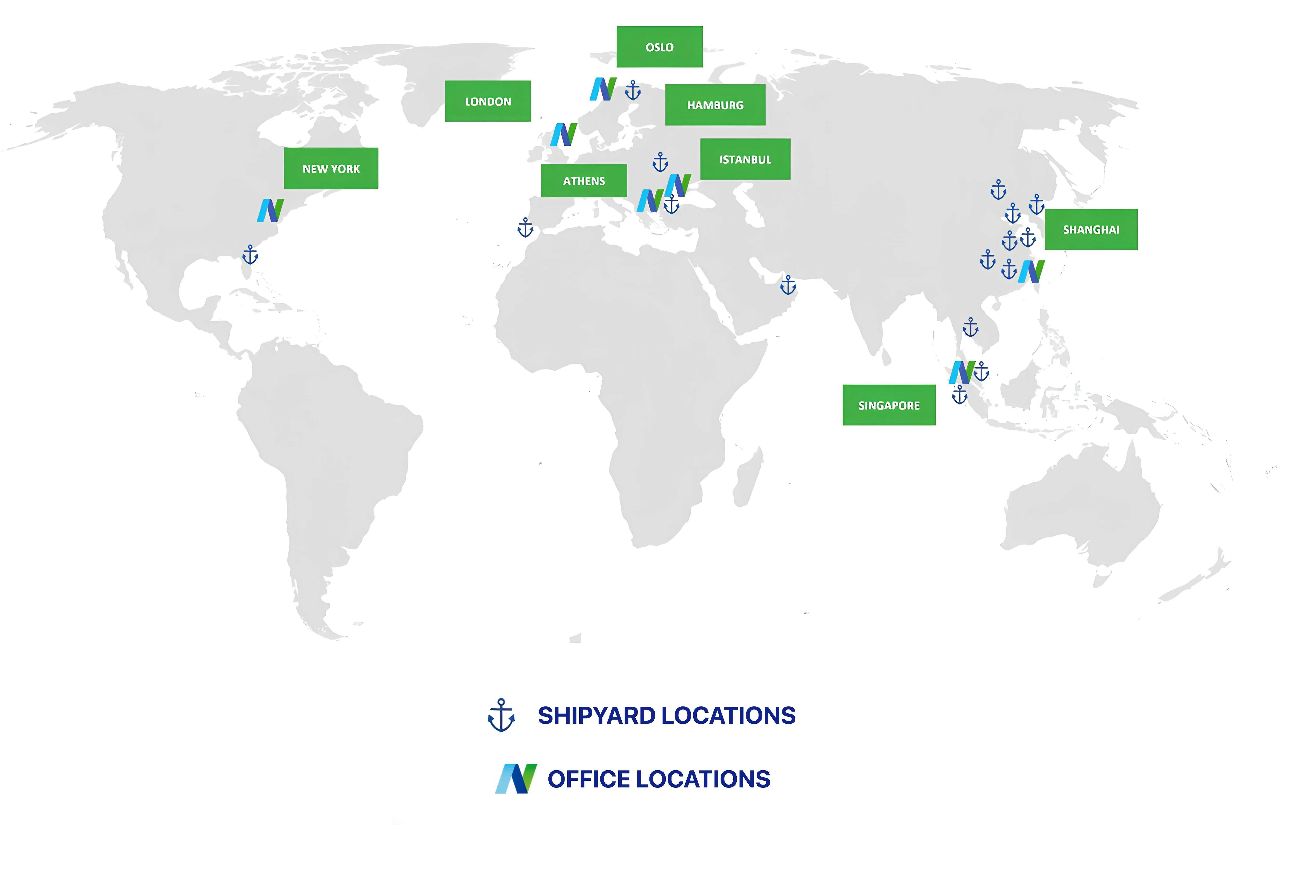 Global Offices World Map